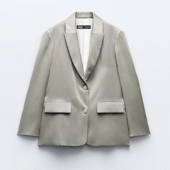 ZARA METALLIC BLAZER - Picture 6 of 10